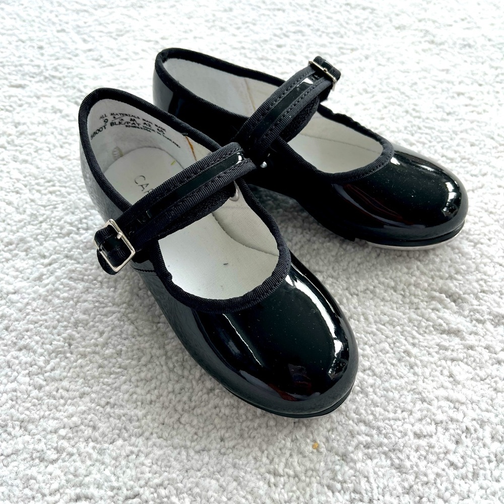 Black kids tap shoes size 9